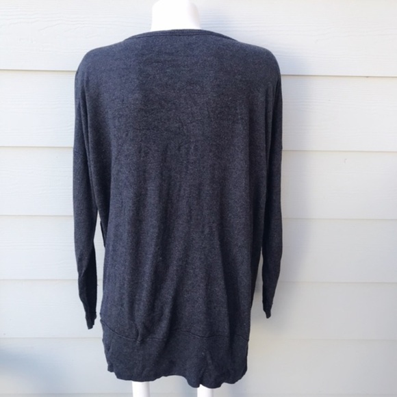 Vertical Design Gray Bee Crewneck Sweater - Picture 4 of 7